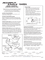 Accusplit AE1640M4 User manual