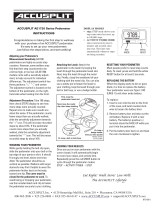 Accusplit AE1720 User manual