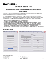 Aiphone GF-NS/A User manual