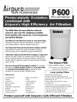 Airpura Industries P600 User manual