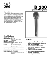 AKG Acoustics D230 User manual