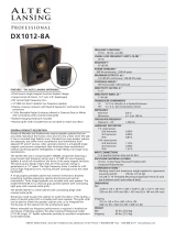 Altec Lansing DX1012-8A User manual