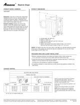Amana NED7200T User manual