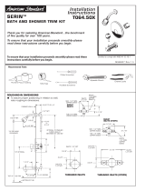 American Standard BATH AND SHOWER TRIM KIT User manual