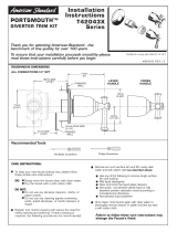 American Standard Diverter Trim Kit User manual