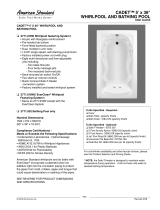 American Standard 5' x 36" User manual