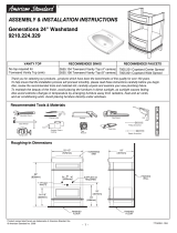 American Standard Generations 24" Washstand 9210.224.329 User manual