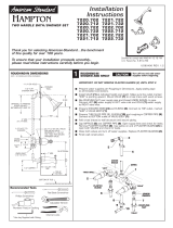 American Standard 7222.722 User manual