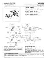 American Standard Heritage 7292.152 User manual