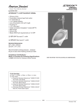 American Standard Jetbrook 1.0 GPF Blowout Urinal 6574.011 User manual