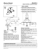 American Standard 7385.000 User manual