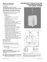 American Standard Washbrook FloWise 0.125 GPF 6590.525 User manual