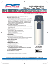 American Water Heater NRGSS01210 User manual