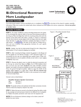 Avaya Bogen Bi-Directional Reentrant Horn Loudspeaker User manual