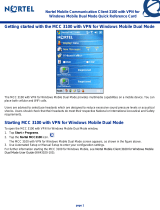 Avaya Mobile Communication Client with VPN for Windows Dual Mode Mobile Reference guide