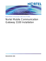 Avaya Mobile Communication Gateway 3100 User manual