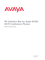Avaya B159/B179 Quick setup guide
