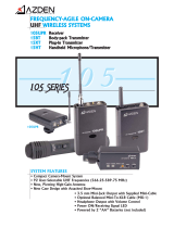 Azden 105 Series User manual