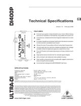 Behringer DI400P User manual