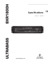 Behringer BXR1800H User manual