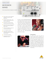Behringer Micromon MA400 Product information