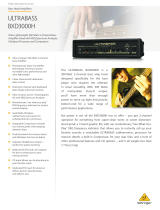 Behringer ULTRABASS BXD3000H Product information