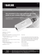 Black Box In-Line Surge Protector, PoE, Mode B (RJ-45 8-Wire) User manual