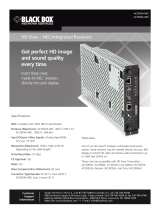 Black Box HD VIEW - NEC INTEGRATED RECEIVERS User manual