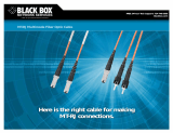 Black Box MT-RJ Multimode Fiber Optic Cable User manual