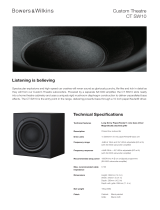 Bowers & Wilkins CT SW10 User manual