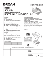 Broan QTX100HL User manual