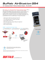 Buffalo Technology AIRSTATION WLI-CB-G54S User manual