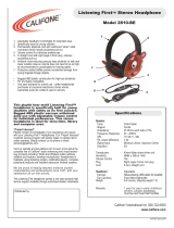 Califone 2810-BE User manual