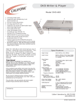 Califone DVD-400 User manual