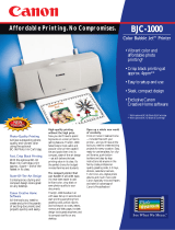 Canon BJC-1000 User manual