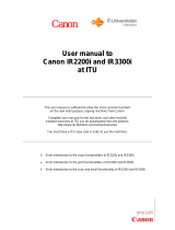 Canon Copier IR2200i User manual