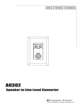 Channel Vision A0302 User manual