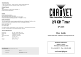Chauvet SF-4005 User manual