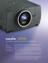 Christie Digital Systems LW300 User manual