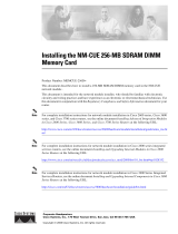 Cisco Systems MEMCUE-256D= User manual