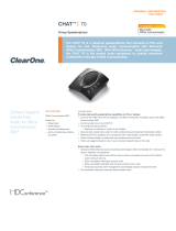 ClearOne CHAT 70 User manual