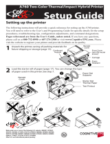 Cognitive Solutions Printer A760 User manual