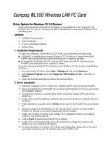 Compaq WL100 User manual