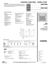Cooper Lighting NCB Series User manual