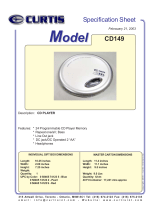 Curtis CD149 User manual