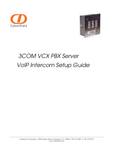 CyberData 3COM VCX PBX User manual