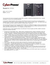 CyberPower OP850 User manual