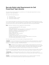 Dell PowerVault TL2000 Important information