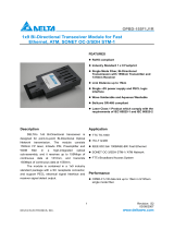 Delta Electronics OPBD-155F1J1R User manual