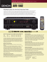 Denon AVR-1802 User manual